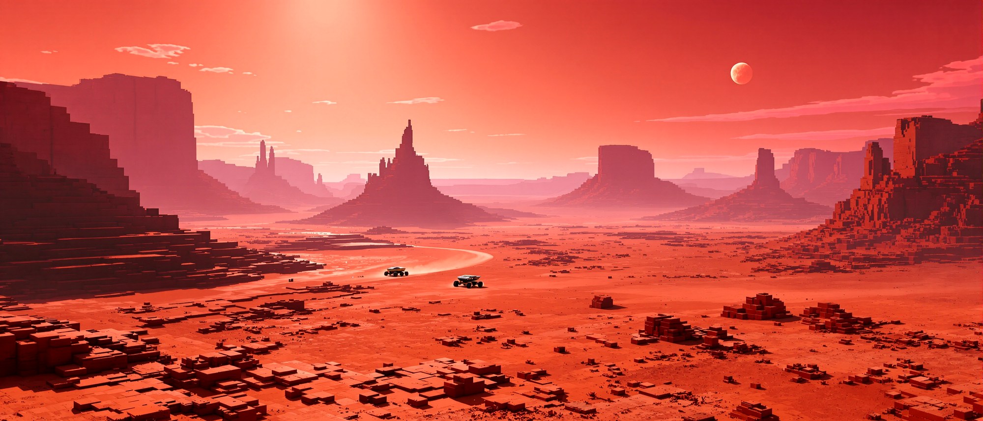 Voxel Mars terrain